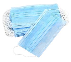 China Three Layers Surgical Disposable Mask Blue Color General Medical Supplies factory