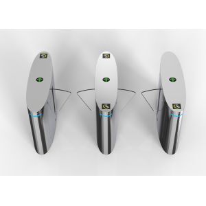 Fingerprint Reader Waist Height Turnstile Retractable Baffle 1s