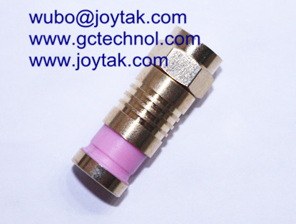 F Compression Connector Gold Plated TV Satellite connector for RG316 Coax Cable connector High Quality 