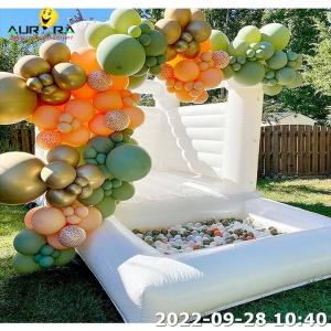 China Inflatable Bounce House Commercial Outdoor Party Rental Equipment Kids White factory