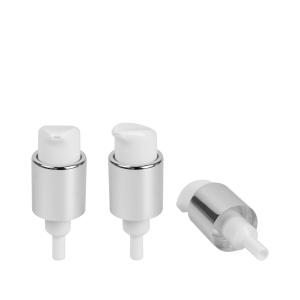 China Twist Actuator Cream Lotion Pump Left Right Metallic Chrome Plastic Treatment Pump 24/410 factory