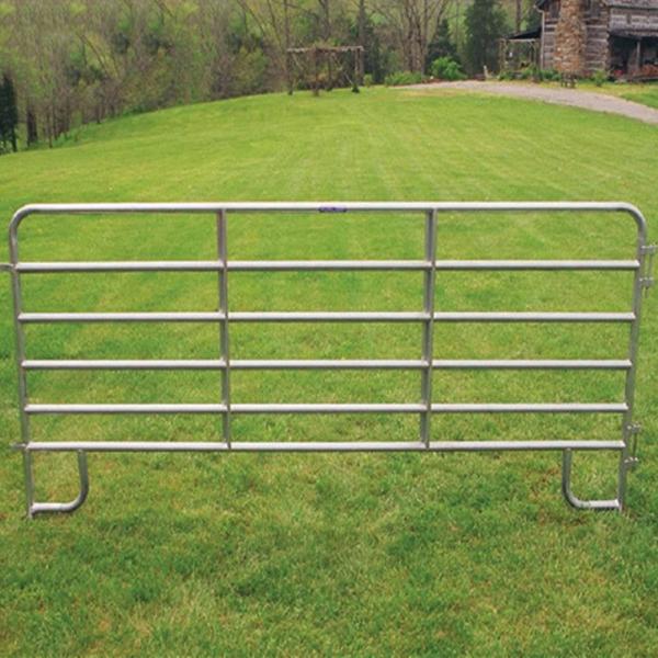 Hot Dipped Galvanized Livestock Fence Panels Easily Assembled 5 Rail Horse