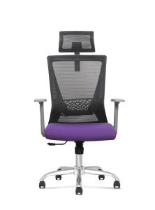 China Ergonomic Mesh Office Chair, High Back Desk Chair - Height Adjustment, tilt &amp; swivel + height adjustable lumbar support factory