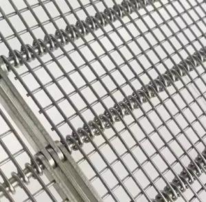 China Stainless Steel Eye Link Conveyor Belt Steel Wire Mesh Conveyor Chain For Pizza Ovens factory