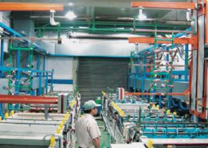 China TOTO sanitary fittings plate automation line factory