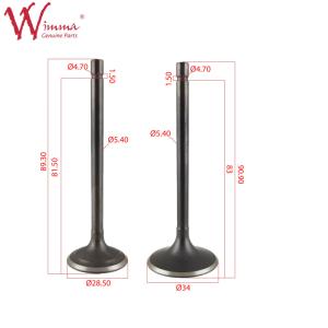 China Exhaust Intake Valves Motorcycle Racing Custom Engine Component CG250 factory