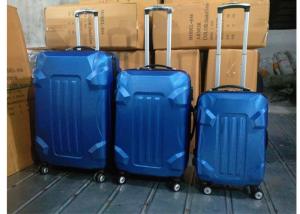 China Aluminum Silver 3 Pcs ABS Trolley Luggage Colorful With Silver Iron Trolley on sale