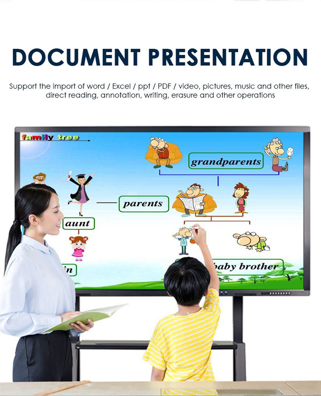 450cd/M2 Digital Interactive Smart Board CCC 70'' Interactive Display