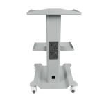 Dental Clinic Furniture Mobile Trolley Cart With Three-Layer Tray Color Design