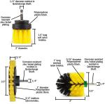 Electric 3Pack Scrubber Cleaning Brush With PP Filament