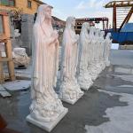 Life Size Mother Mary Holding Baby Jesus Marble Statue Religious Outdoor