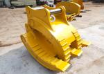 2500mm Open Q345B Hardox450 Excavator Rock Grab For Komatsu PC400LC