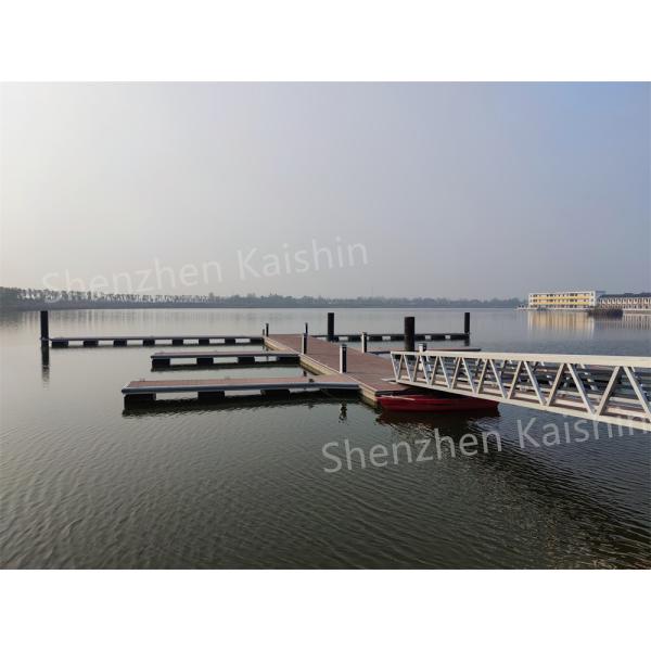 China Customized Yacht Floating Dock Durable Marina Aluminum Alloy Floating Pontoon factory