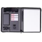 Men'S Promotional Leather Laptop Folder Multifunctional Plan Organizer Wireless