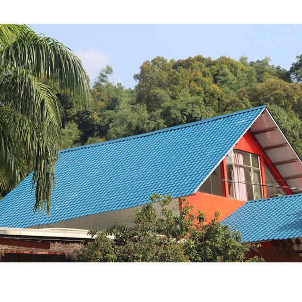 ASA PVC Resin Roof Tile 1050mm Width 2.5mm Thickness Waterproof