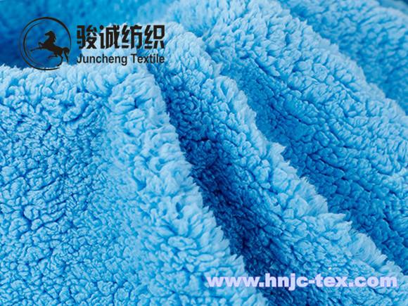 Hot sell solid color plain cotton like velvet antistatic polyester fabric for