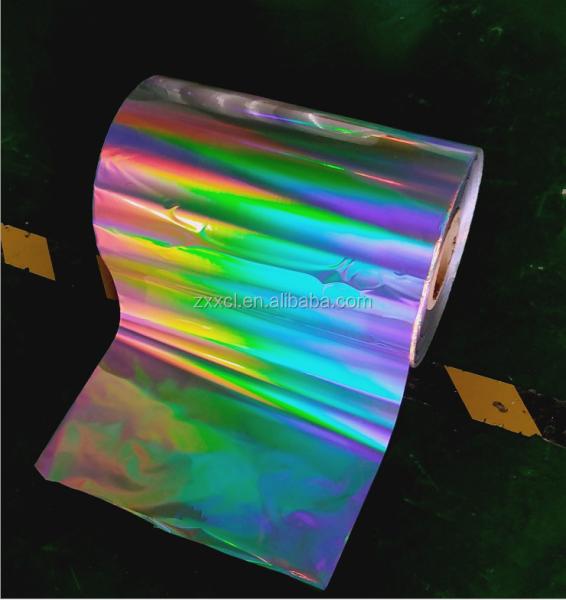 Seamless Rainbow Holographic PET Lamination Film For 15 Micron Wet Lamination