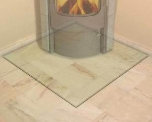 China Clear Glass Fireplace Enclosures , Glass Screen For Fireplace factory