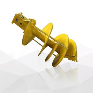 China Efficient Rock Soil Clay Sand Bucket Auger Straight Conical Auger With Flat Teeth factory
