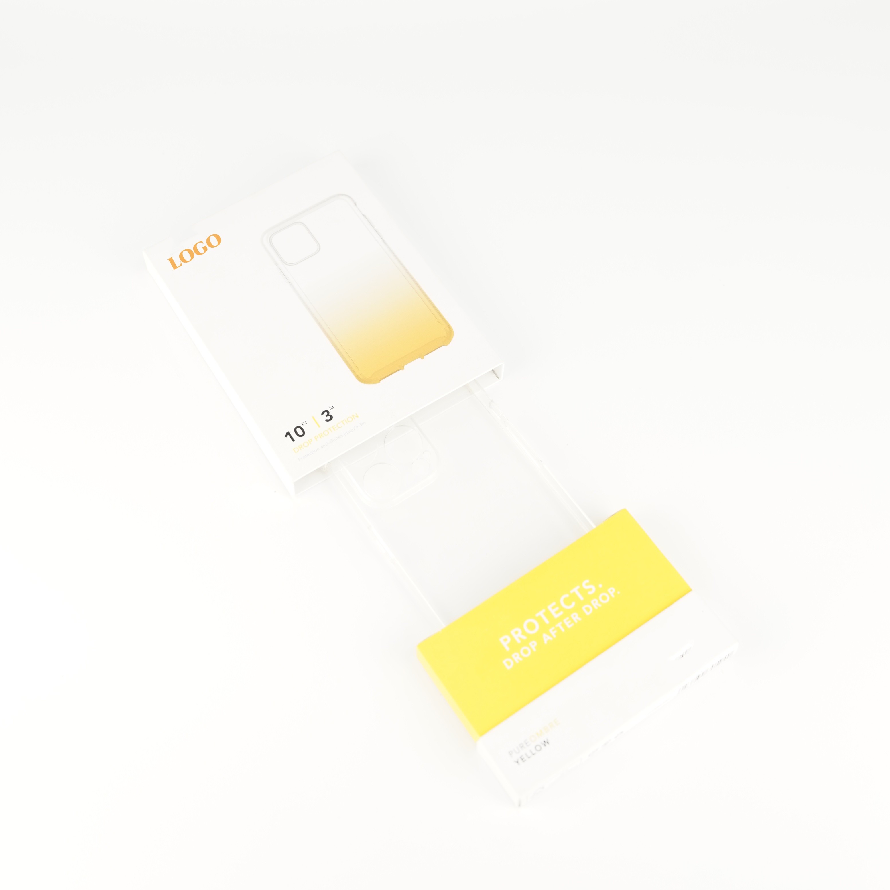 custom eco-friendly package boxes lid and base packaging box for cell phone case