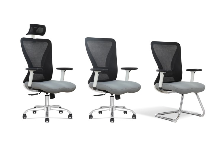 Executive Swivel Mesh Office Chair With Headrest 4h Cozy Adjustable 3d
