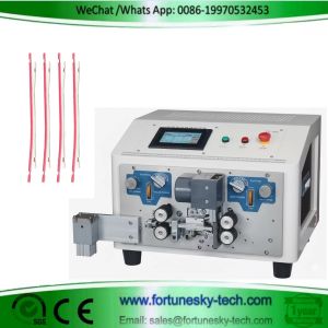 China Automatic Dual Parallel Wire Diff. Length-Cutting Stripping Splitting Machine factory