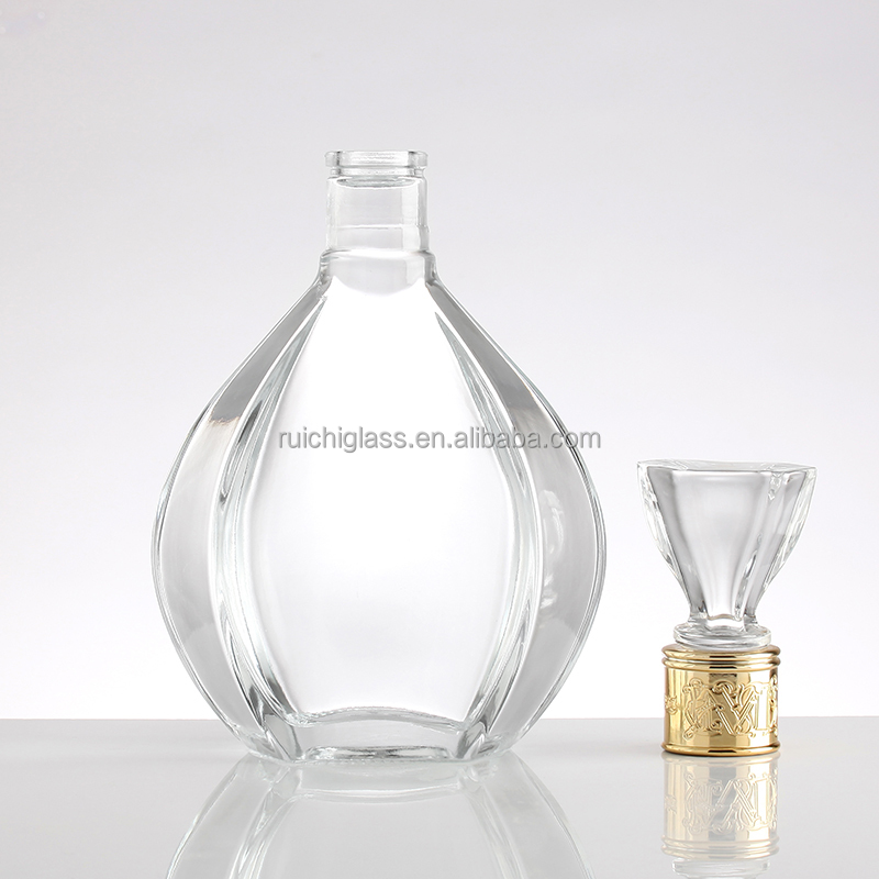 Customized Sealing Type Vodka Whiskey Glass Bottles for Alcoholic Beverages