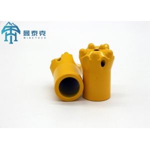 China 36mm Flat Face Tapered Button Bit with 7° Angle and Tungsten Carbide Coating for Durable Rock Drilling factory