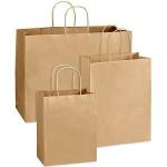 Biodegradable Food Packaging Kraft Paper Bags With Twisted Handle