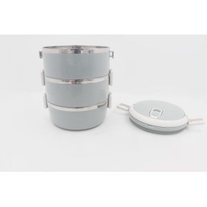 China Detachable SS Plastic Kids Tiffin Leakproof Sealed Lunch Box on sale