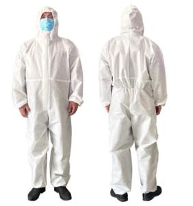 China Breathable Disposable Isolation Gowns , Latex Free Disposable Protective Coveralls factory