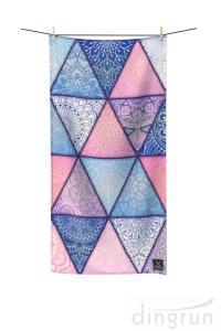 China Quick Drying Lightweight Fast Dry Printed Microfiber Beach Towel For Travel factory