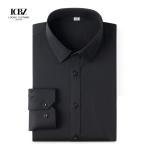 Anti-wrinkle 100S Men's Oversized Convertible Cuff Length Dress Shirts in 100%