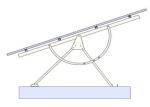 Solar Adjustable Mounting System Angle Bracket C - Steel Photovoltaic Stents