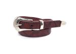 Brown Color Women's Fashion Leather Belts / Snakeskin Embossed Casual Dress Belt
