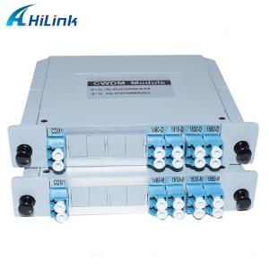 China 1490 ~ 1550nm CWDM Mux Demux Module 4CH Dual Fiber LC / UPC Plastic / ABS factory