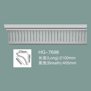 China Foam Skirting Polyurethane Crown Moulding HG-7698 on sale