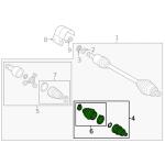 3QF498099B Transmission Parts C.V Joint