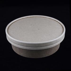 China Kraft Paper Salad Bowls With Lids 500ml Custom Printing Food Packing Box factory