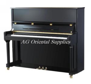 China 88-KEY New Acoustic wooden upright Piano With automatic fallboard black polished color AG-125B factory