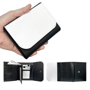 China Big Capacity Multiple Card Slots Sublimation Tri-Fold Wallet For Man And Woman factory