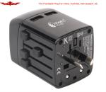 New Arrival Euro,USA,UK,AUS 500MA Travel Plug with Dual USB port for worldwide