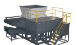 Industrial Plastic Shredder Machine , Four Shafts Mini Plastic Shredder