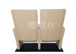 Hidden Rotating Table Audience Seating Chairs Modern Steel Wood Side Leg
