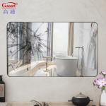 Large Aluminum Art Gold Frame Mirror for Bathroom Decoration Wall Hanging Mirror