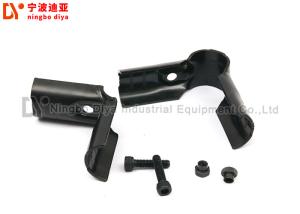 China Electrophoresis Surface Lean Tube Connector black joint for 28mm rack system HJ-2 factory