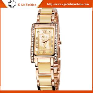 China KM12 Fashion Casual Luxury Women's Men Stainless Steel Band Quartz Analog Wrist Watch New factory