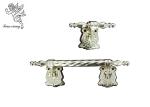 Funeral Swing Coffin Handles With Short Tube , Pale Gold H9023 - 1 Casket Handle