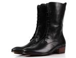 Business Mens Ankle Boots Lace Up Heel Military Combat Ankle Boots