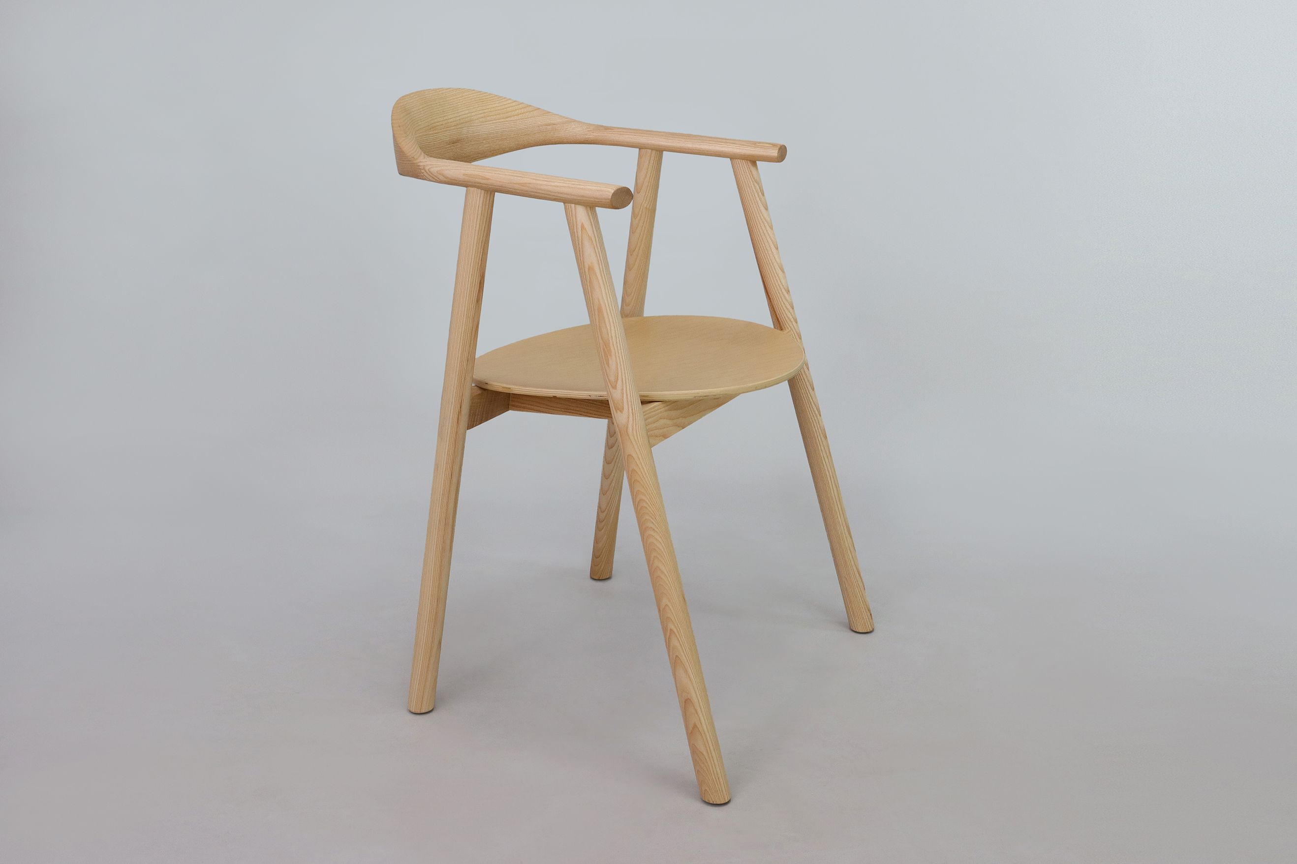 Luxury Modern Nordic Solid Ash Wood Dining Chair For Dining Room W55*D47.5*H74.5 cm with OEM Service Accepted